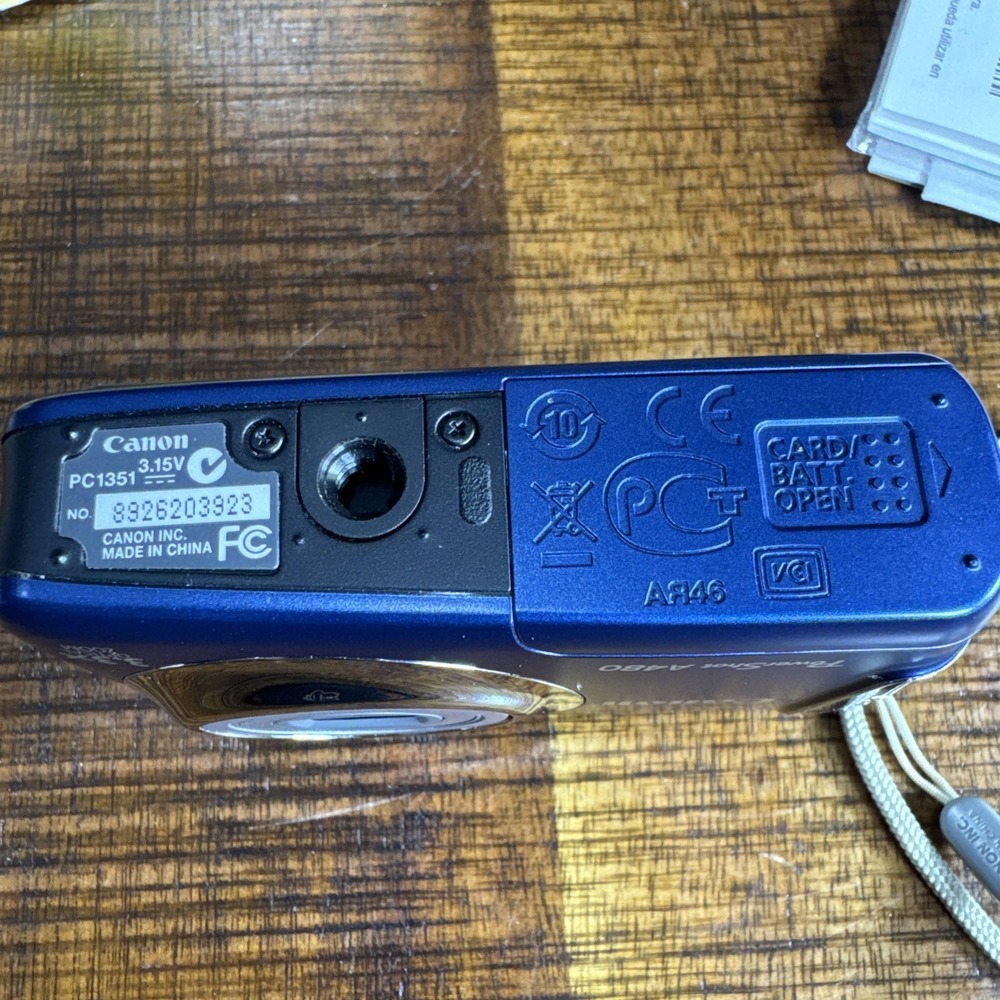 Canon PowerShot A480 Digital Camera 10MP 3.3X Optical Zoom TESTED Cables EUC - Picture 13 of 13